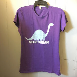 Hot Topic Vegetarian Dinosaur Tshirt
